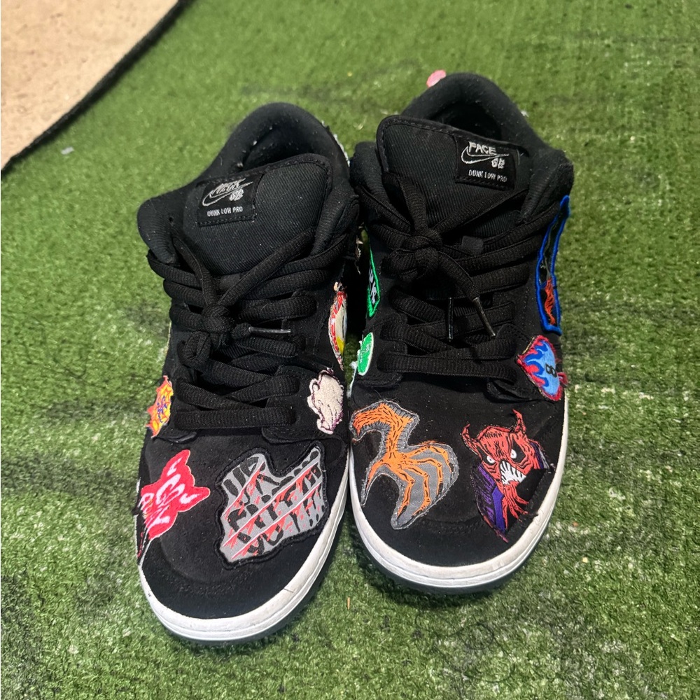 Nike Black Sneakers with Colorful Accents